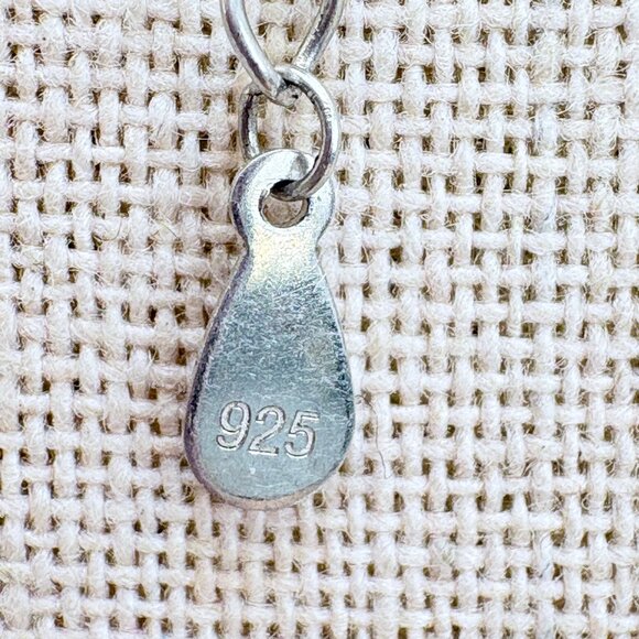 VTG Sterling Silver 925 Yin Yang Circle Pendant Necklace Size 18" Adjustable - Picture 9 of 14